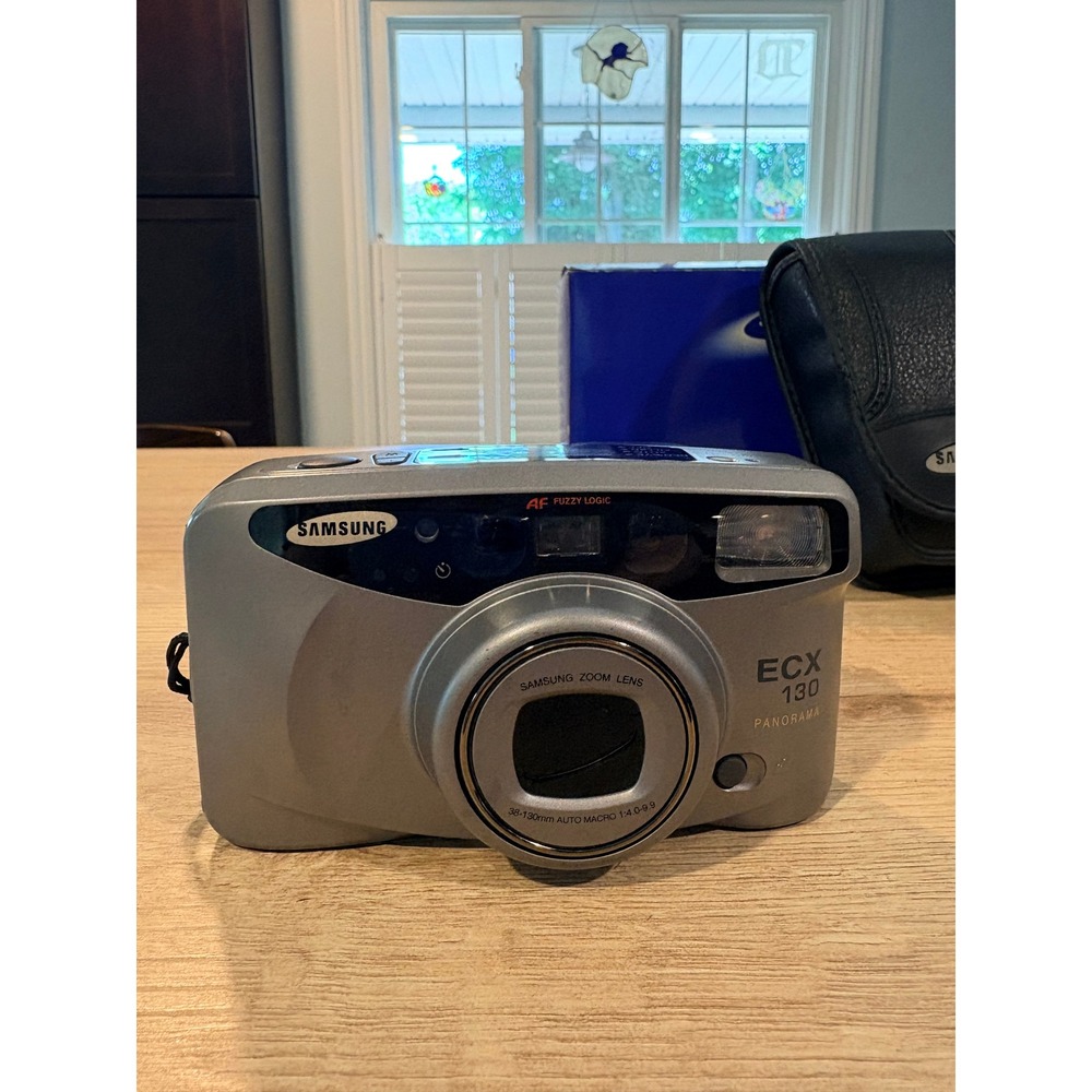 Samsung ECX 130 Panorama 35mm Film Camera 38-130mm Zoom Lens Box Manual Case - Picture 5 of 6